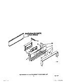 BACKGUARD Diagram and Parts List for 1SF034PEW1  Whirlpool Range