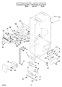REFRIGERATOR LINER Diagram and Parts List for ED20DBXEW01  Whirlpool Refrigerator