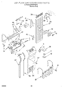 AIR FLOW AND RESERVOIR Diagram and Parts List for KSSS42QHX00  KitchenAid Refrigerator