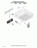 LOWER RACK PARTS Diagram and Parts List for KUDE60FXBL3  KitchenAid Dishwasher