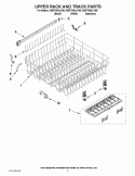 UPPER RACK AND TRACK PARTS Diagram and Parts List for WDF780SLYB0  Whirlpool Dishwasher