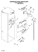 REFRIGERATOR LINER PARTS Diagram and Parts List for KSSO36FTX02  KitchenAid Refrigerator