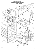 LINER Diagram and Parts List for ET18TKXDW01  Whirlpool Refrigerator