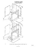 CABINET Diagram and Parts List for RB130PXK0  Whirlpool Wall Oven