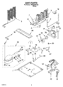 UNIT Diagram and Parts List for GT9SHKXKQ02  Whirlpool Refrigerator