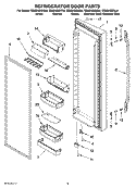 REFRIGERATOR DOOR PARTS Diagram and Parts List for GS6SHEXNT04  Whirlpool Refrigerator