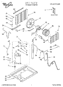UNIT, LITERATURE Diagram and Parts List for ACD082XH0  Whirlpool Air Conditioner