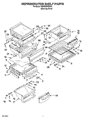 Part Location Diagram of 2301481 Whirlpool Crisper Pan