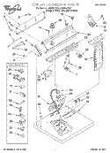 TOP AND CONSOLE, LIT/OPTIONAL Diagram and Parts List for LGR8857EZ3  Whirlpool Dryer