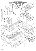 SHELF Diagram and Parts List for ET25DQLDN01  Whirlpool Refrigerator