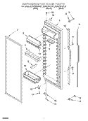 REFRIGERATOR DOOR Diagram and Parts List for KSRS25KGWH01  KitchenAid Refrigerator