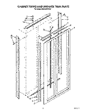CABINET TRIMS AND BREAKER TRIM Diagram and Parts List for KSSS42MWX01  KitchenAid Refrigerator