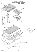 SHELF, LIT/OPTIONAL Diagram and Parts List for ET20NKXDN01  Whirlpool Refrigerator