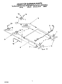 COOKTOP BURNER Diagram and Parts List for KGRT607HBS9  KitchenAid Range