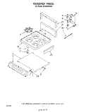 COOKTOP Diagram and Parts List for SF0105SPW0  Whirlpool Range