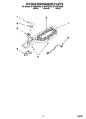 WATER DISPENSER PARTS, OPTIONAL PARTS Diagram and Parts List for ET1FHTXMB03  Whirlpool Refrigerator