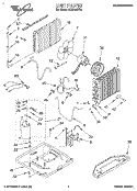 UNIT, LITERATURE Diagram and Parts List for ACQ122XD0  Whirlpool Air Conditioner