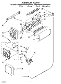 ICEMAKER PARTS Diagram and Parts List for KTRP22EMBL01  KitchenAid Refrigerator