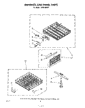 DISHRACK AND PANEL Diagram and Parts List for GSHF7884P1  Whirlpool Dishwasher