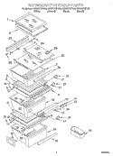 REFRIGERATOR SHELF Diagram and Parts List for GD25DFXFB03  Whirlpool Refrigerator