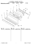 CONTROL PANEL, LIT/OPTIONAL Diagram and Parts List for KEBS278BWH1  KitchenAid Wall Oven