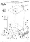 CABINET, LITERATURE Diagram and Parts List for GD22DFXFB03  Whirlpool Refrigerator