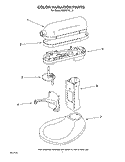 COLOR VARIATION PARTS Diagram and Parts List for KB26G1XAC3  KitchenAid Mixer