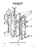 FREEZER DOOR Diagram and Parts List for ED22MM1LWR0  Whirlpool Refrigerator