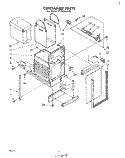 CONTAINER Diagram and Parts List for TF8500XLP0  Whirlpool Trash Compactor
