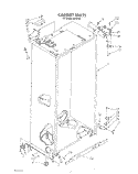 CABINET Diagram and Parts List for ARG490  Whirlpool Refrigerator