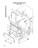 FRAME AND TANK Diagram and Parts List for KUDS220T0  KitchenAid Dishwasher
