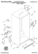 CABINET Diagram and Parts List for KTHC18KDAL00  KitchenAid Refrigerator