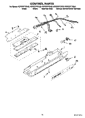 CONTROL PARTS Diagram and Parts List for KSRS25FTBT00  KitchenAid Refrigerator
