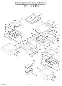 REFRIGERATOR SHELF Diagram and Parts List for KSFS20QEAL0  KitchenAid Refrigerator
