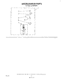MISCELLANEOUS , LITERATURE AND OPTIONAL Diagram and Parts List for LC4900XMW1  Whirlpool Washer
