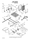 UNIT PARTS Diagram and Parts List for ED5PVEXWS14  Whirlpool Refrigerator