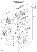 ICEMAKER, LITERATURE Diagram and Parts List for KSSS42QDX00  KitchenAid Refrigerator