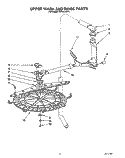 UPPER WASH AND RINSE Diagram and Parts List for KUDA23SY0  KitchenAid Dishwasher