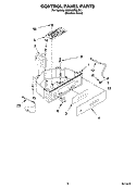 CONTROL PANEL PARTS Diagram and Parts List for KUIA18PNLS11  KitchenAid Ice Maker