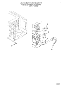 LATCH BOARD Diagram and Parts List for MT1066XBB0  Whirlpool Microwave