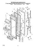 REFRIGERATOR DOOR Diagram and Parts List for ED22DWXTG02  Whirlpool Refrigerator