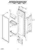 Part Location Diagram of L2307095W Whirlpool DOR-FIP White