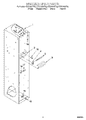 FREEZER LINER Diagram and Parts List for KSSP36MFT05  KitchenAid Refrigerator