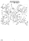 BULKHEAD Diagram and Parts List for KGYL510BWH1  KitchenAid Dryer
