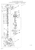 GEARCASE PARTS Diagram and Parts List for KAWL500WWH0  KitchenAid Washer