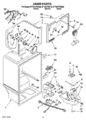 LINER PARTS Diagram and Parts List for ET1MHKXMQ06  Whirlpool Refrigerator