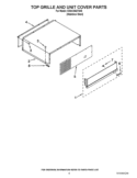 TOP GRILLE AND UNIT COVER PARTS Diagram and Parts List for KSSC36QTS05  KitchenAid Refrigerator