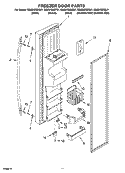 FREEZER DOOR PARTS Diagram and Parts List for GS6SHEXML01  Whirlpool Refrigerator