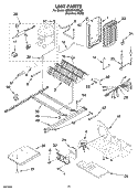 UNIT PARTS, OPTIONAL PARTS (NOT INCLUDED) Diagram and Parts List for 6ED2FHKXRL02  Whirlpool Refrigerator