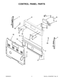Part Location Diagram of W11122560 Whirlpool Range Oven Control Board